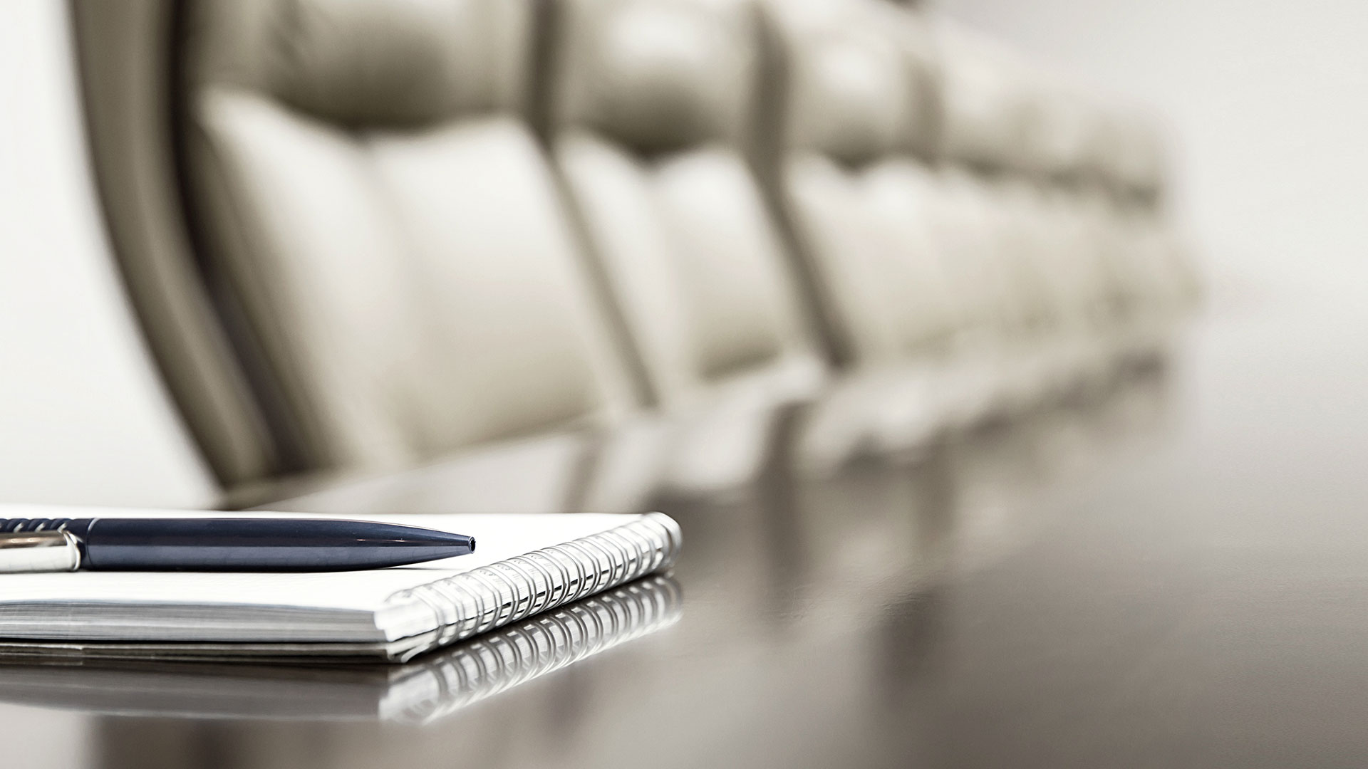 Conference room table and chairs